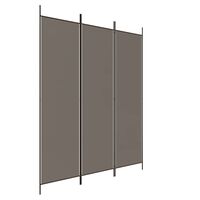 vidaXL 3-Panel Room Divider Anthracite 150x200 cm Fabric