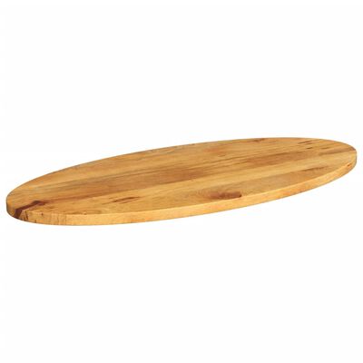 vidaXL Table Top 80x40x2.5 cm Oval Solid Wood Mango