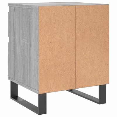 vidaXL Bedside Cabinets 2 pcs Grey Sonoma 40x35x50 cm Engineered Wood