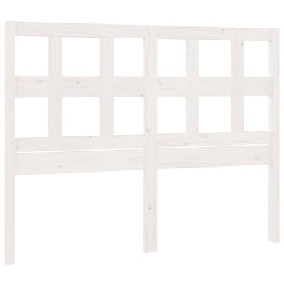 vidaXL Bed Headboard White 165.5x4x100 cm Solid Wood Pine