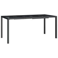 vidaXL Garden Table Anthracite 165x80x72 cm Steel