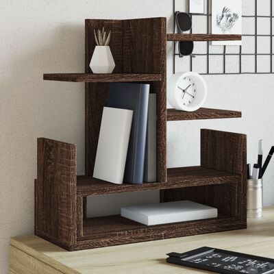 vidaXL Desk Organiser Brown Oak 49x20x52.5 cm Engineered wood