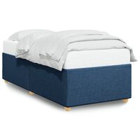 vidaXL Bed Frame without Mattress Blue 100x200 cm Fabric