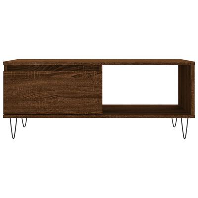 vidaXL Coffee Table Brown Oak 90x50x36.5 cm Engineered Wood