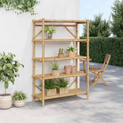 vidaXL 5-Layer Shelf 100x40x150 cm Bamboo