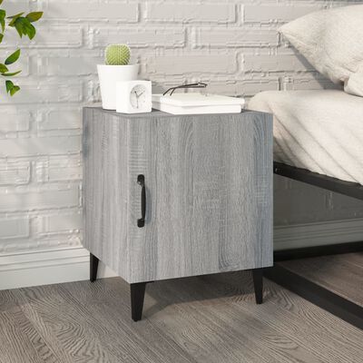 vidaXL Bedside Cabinets 2 pcs Grey Sonoma Engineered Wood