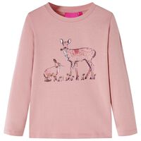 Kids' T-shirt with Long Sleeves Pink 92