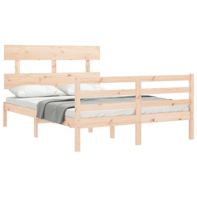 vidaXL Bed Frame without Mattress 120x200 cm Solid Wood