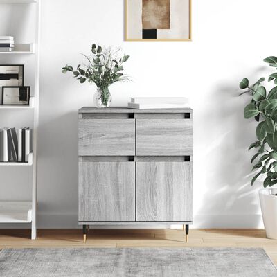 vidaXL Sideboard Grey Sonoma 60x35x70 cm Engineered Wood