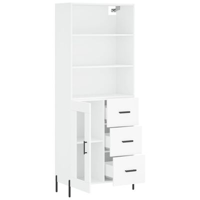 vidaXL Highboard White 69.5x34x180 cm Engineered Wood