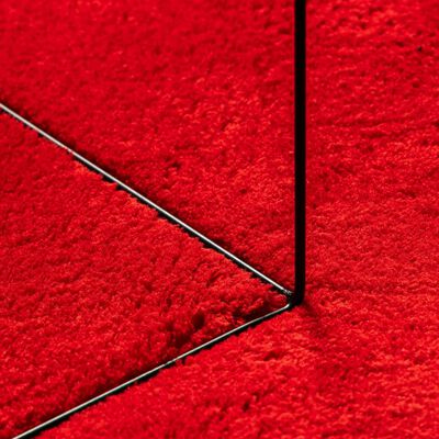 vidaXL Rug HUARTE Short Pile Soft and Washable Red Ø 160 cm