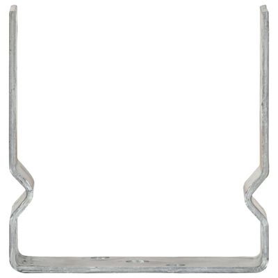 vidaXL Fence Anchors 6 pcs Silver 14x6x15 cm Galvanised Steel