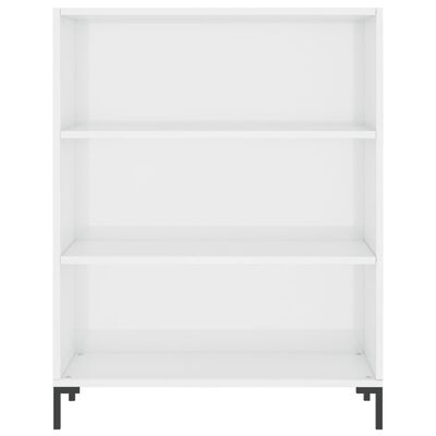 vidaXL Bookcase High Gloss White 69.5x32.5x90 cm Engineered Wood