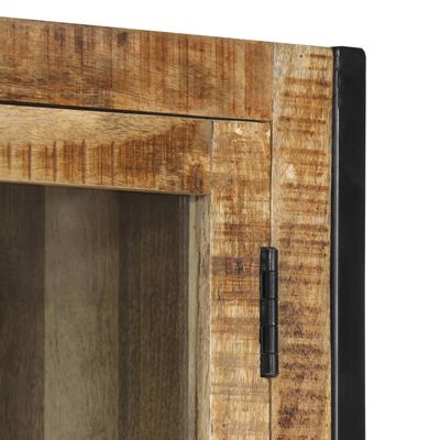 vidaXL Highboard 100x40x175 cm Solid Rough Wood Mango