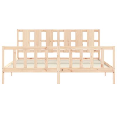 vidaXL Bed Frame without Mattress 200x200 cm Solid Wood Pine