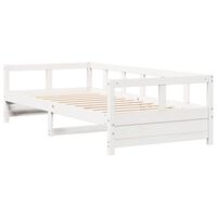 vidaXL Daybed without Mattress White 80x200 cm Solid Wood Pine