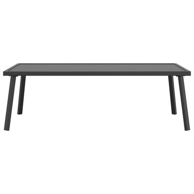 vidaXL Garden Coffee Table Anthracite 110x55x35cm Steel