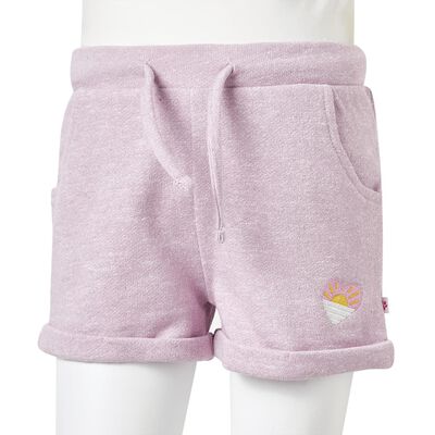 Kids' Shorts with Drawstring Mixed Lila 128