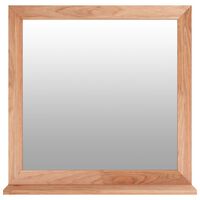 vidaXL Wall Mirror 55x55 cm Solid Wood Walnut