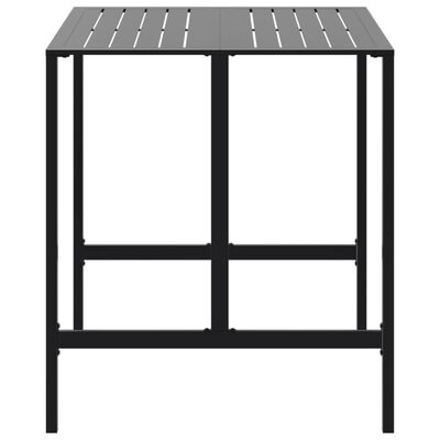 vidaXL Bar Table Black 100x100x110 cm Powder-coated Steel