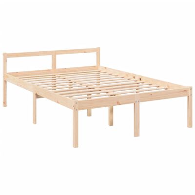 vidaXL Senior Bed without Mattress Double Solid Wood