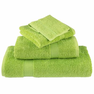 vidaXL 6 Piece Premium Towel Set SOLUND Apple Green 600 gsm