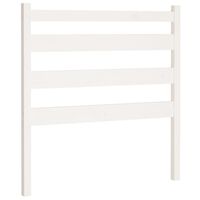 vidaXL Bed Headboard White 96x4x100 cm Solid Wood Pine