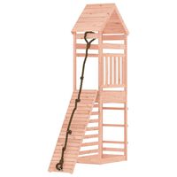 vidaXL Playhouse with Climbing Wall Solid Wood Douglas