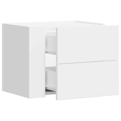 vidaXL Wall-mounted Bedside Cabinets 2 pcs White 45x30x35 cm