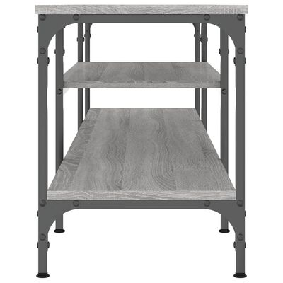 vidaXL TV Cabinet Grey Sonoma 161x35x45 cm Engineered Wood&Iron