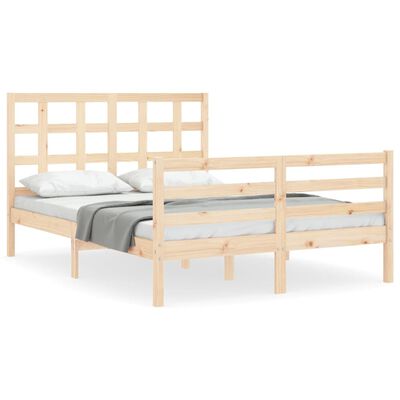 vidaXL Bed Frame without Mattress 120x200 cm Solid Wood