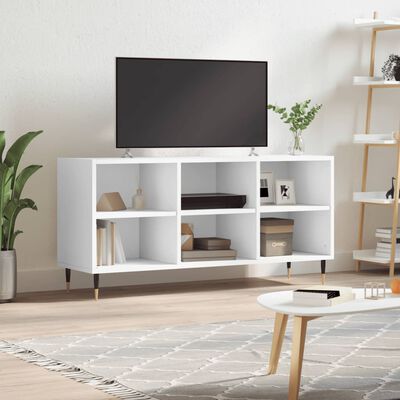 vidaXL TV Cabinet White 103.5x30x50 cm Engineered Wood