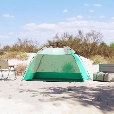 vidaXL Beach Tent 2-Person Sea Green Quick Release Waterproof