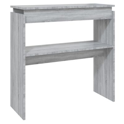 vidaXL Console Table Grey Sonoma 80x30x80 cm Engineered Wood