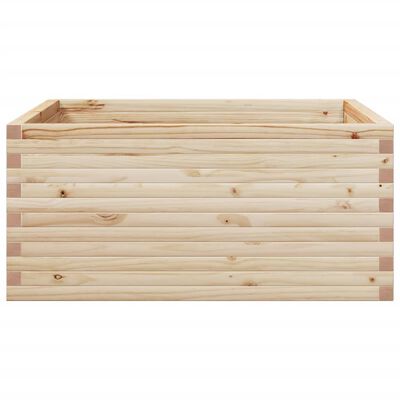 vidaXL Garden Planter 100x100x46 cm Solid Wood Pine