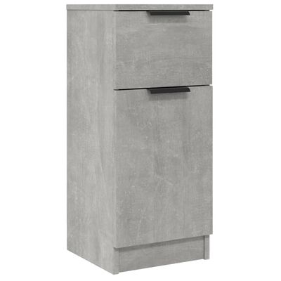 vidaXL Sideboards 2 pcs Concrete Grey 30x30x70 cm Engineered Wood