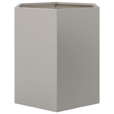 vidaXL Garden Planter Hexagon 46x40x45 cm Stainless Steel