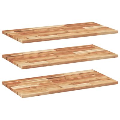 vidaXL Floating Shelves 3 pcs 60x40x2 cm Oil Finished Solid Wood Acacia