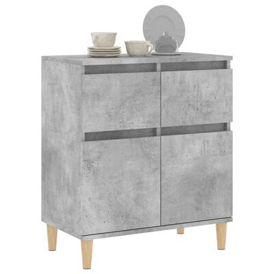 vidaXL Sideboard Concrete Grey 60x35x70 cm Engineered Wood