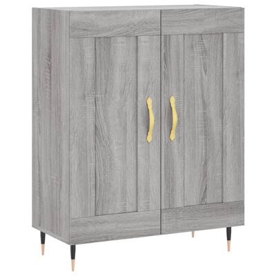 vidaXL Highboard Grey Sonoma 69.5x34x180 cm Engineered Wood