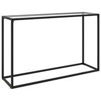 vidaXL Console Table Transparent 120x35x75 cm Tempered Glass