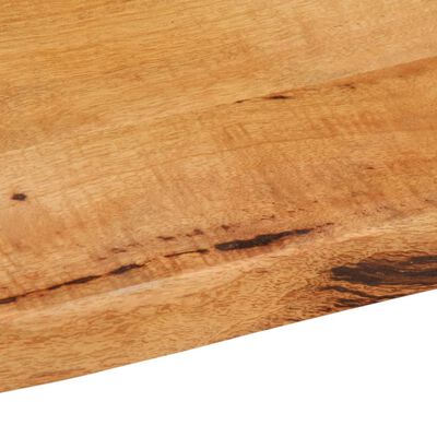 vidaXL Table Top 80x60x3.8 cm Live Edge Solid Wood Mango