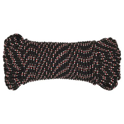 vidaXL Boat Rope Black 5 mm 100 m Polypropylene