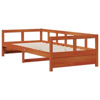 vidaXL Daybed without Mattress Wax Brown 80x200 cm Solid Wood Pine