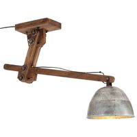 vidaXL Ceiling Lamp 25 W Vintage Silver 105x30x65-108cm E27