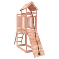 vidaXL Playhouse with Climbing Wall Solid Wood Douglas