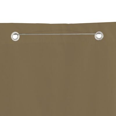 vidaXL Balcony Screen Taupe 120x240 cm Oxford Fabric