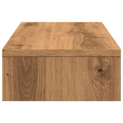 vidaXL Monitor Stand Adjustable Artisian Oak 60x24x10.5 cm Engineered Wood