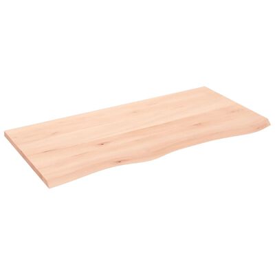 vidaXL Bathroom Countertop 100x50x2 cm Untreated Solid Wood