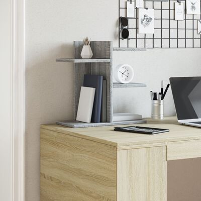 vidaXL Desk Organiser Grey Sonoma 42x21.5x42 cm Engineered wood